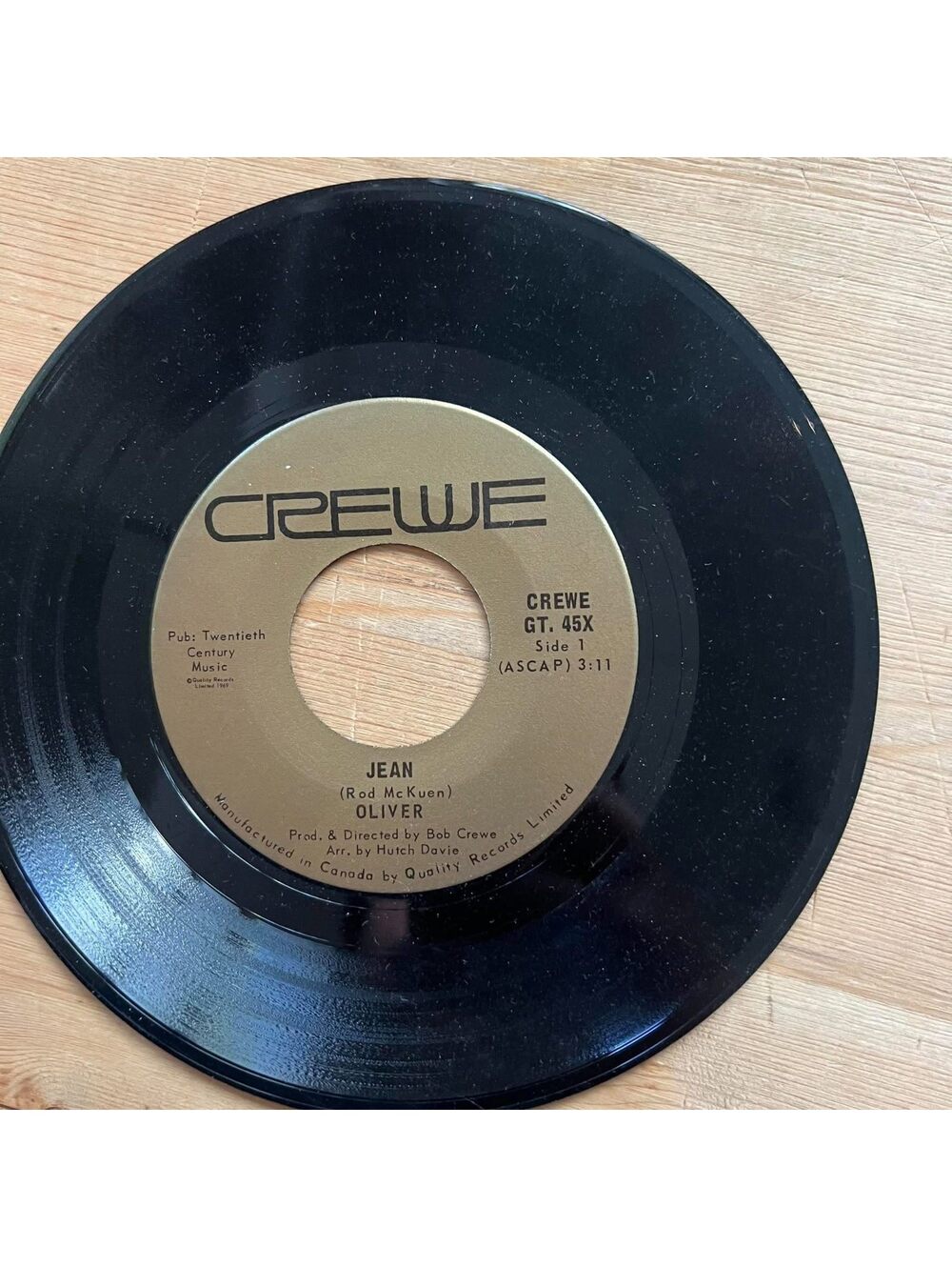 Oliver - Jean/The Arrangement 45rpm VG+ R12
